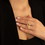 925 Sterling Silver Om Breathe Necklace