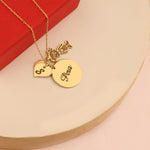 925 Sterling Silver Daughter Initial And Name Necklace