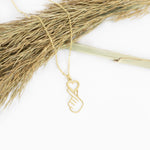 925 Sterling Silver Korean Love Heart Necklace