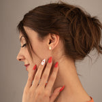 925 Sterling Silver Paw Name Earrings