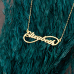 925 Sterling Silver Infinity Name Necklace