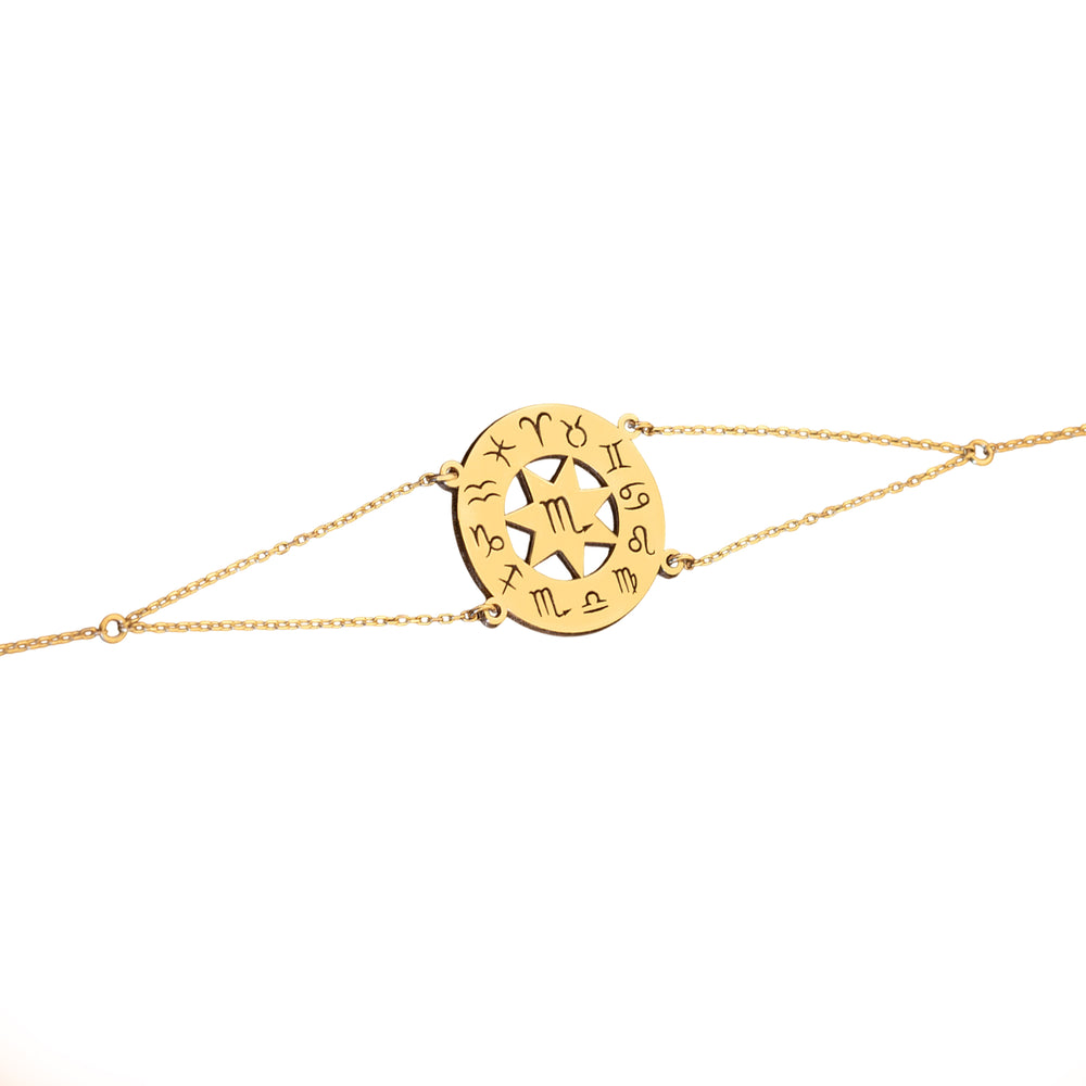 925 Sterling Silver Burç Bracelet