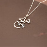 925 Sterling Silver Hat Sanatı Hiç Yazısı Necklace