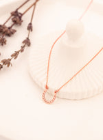 925 Sterling Silver Horseshoe Name Necklace