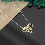 925 Sterling Silver Elephant Origami Necklace