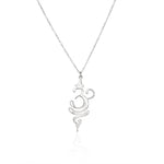 925 Sterling Silver Om Breathe Necklace