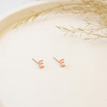 925 Sterling Silver Initials Studs Earrings