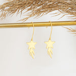 925 Sterling Silver Star Dangle Earrings