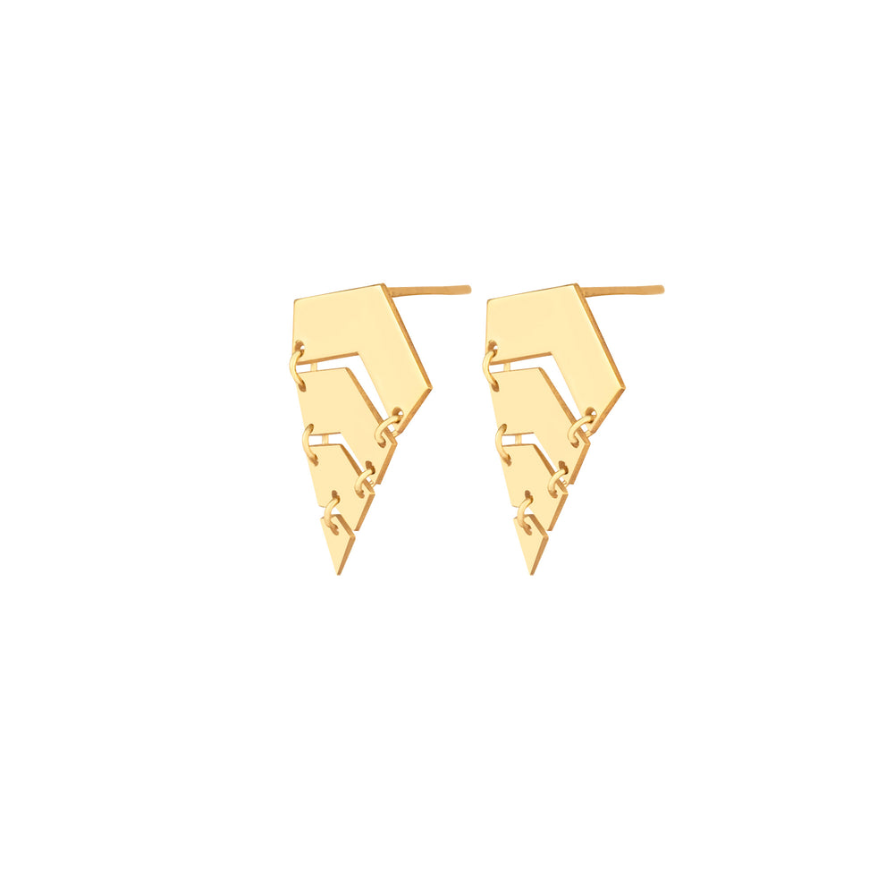 925 Sterling Silver Striped Earrings