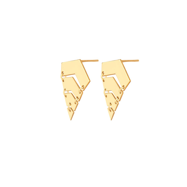 925 Sterling Silver Striped Earrings