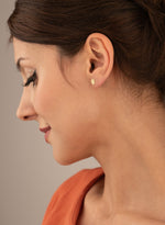 925 Sterling Silver Old English Initial Earringsa