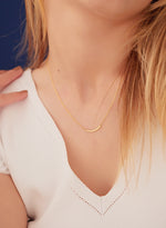 925 Sterling Silver Thin Arch Necklace