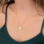 925 Sterling Silver Enamel Cute Dog Necklace