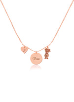 925 Sterling Silver Daughter Initial And Name Necklace