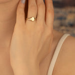 925 Sterling Silver Oval Signet Ring