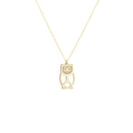 925 Sterling Silver Owl Necklace