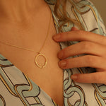 925 Sterling Silver Heart Ring Necklace With Names