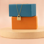 925 Sterling Silver Custom Padlock Necklace