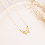 925 Sterling Silver Dog Head And Name Necklace