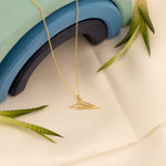 925 Sterling Silver Paper Airplane Necklace
