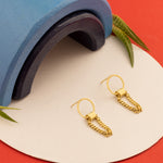 925 Sterling Silver Circle Link Earrings