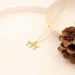 925 Sterling Silver 777 Sayı Necklace