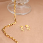 925 Sterling Silver Dental Stud Earrings