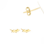 925 Sterling Silver Bat Studs