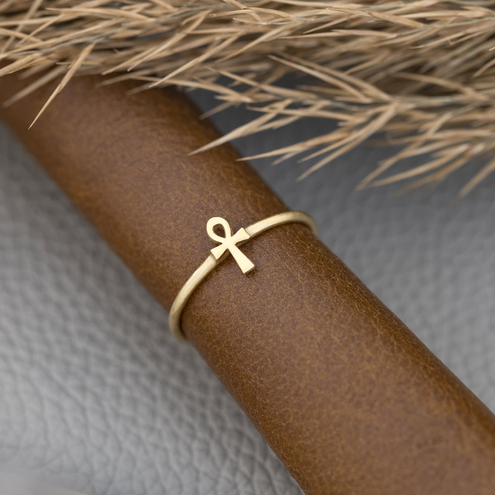 925 Sterling Silver Ankh Ring