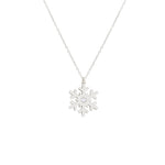 925 Sterling Silver Snowflake Necklace With Birthstones