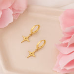 925 Sterling Silver Pole Star Earrings