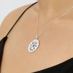 925 Sterling Silver Vegvisir Rune Necklace