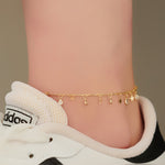 925 Sterling Silver Anklet Bracelet With Charms