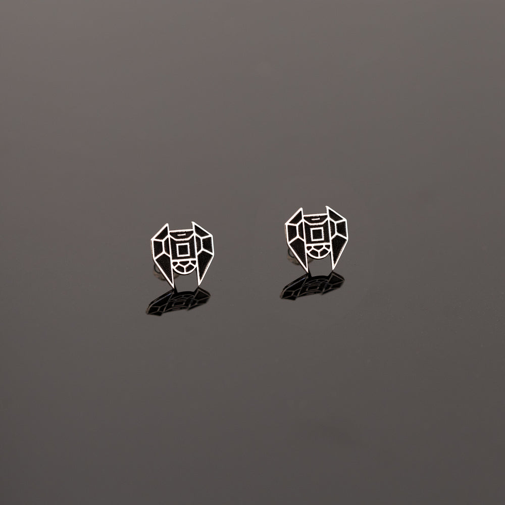 925 Sterling Silver Star Wars Space Shuttle Earrings