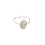 925 Sterling Silver Birth Flower Ring 575