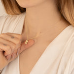 925 Sterling Silver Initial Tag Necklace