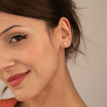 925 Sterling Silver Old English Initial Earringsa
