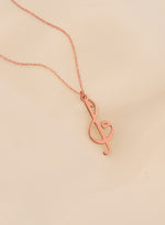 925 Sterling Silver Vav Elif Sol Anahtarı