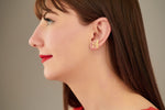 925 Sterling Silver Tiny Treble Clef And Note Earrings