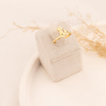 925 Sterling Silver Dog And Cat Initial Ring