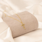 925 Sterling Silver Enamel Cross Necklace