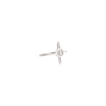 925 Sterling Silver Chandrila Star Line Ring
