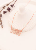 925 Sterling Silver Hand Signal Sign Language Necklace
