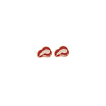 925 Sterling Silver Enamel Lips Earrings
