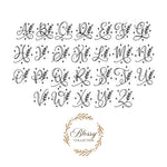 925 Sterling Silver Oval Initial Earrings