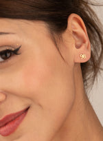 925 Sterling Silver Number Earrings,