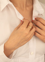 925 Sterling Silver Cross Adjustable Ring