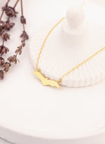 925 Sterling Silver Bat Necklace