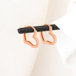 925 Sterling Silver Heart Earrings 18 Mm