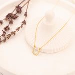 925 Sterling Silver Horseshoe Name Necklace